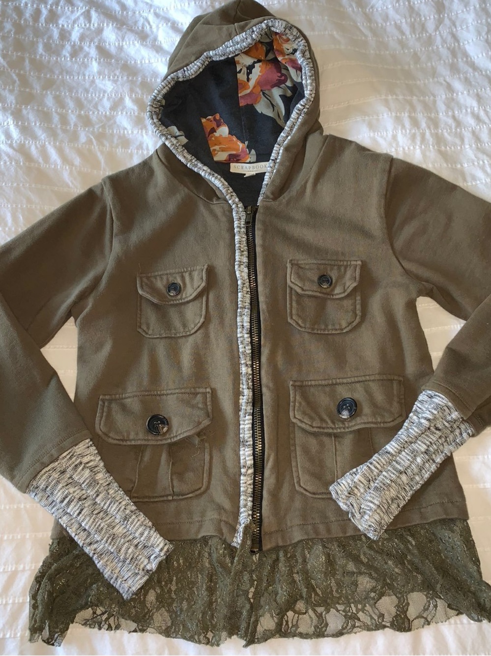 Anthropologie :Scrapbook: Mixes Media Utility Jacket
